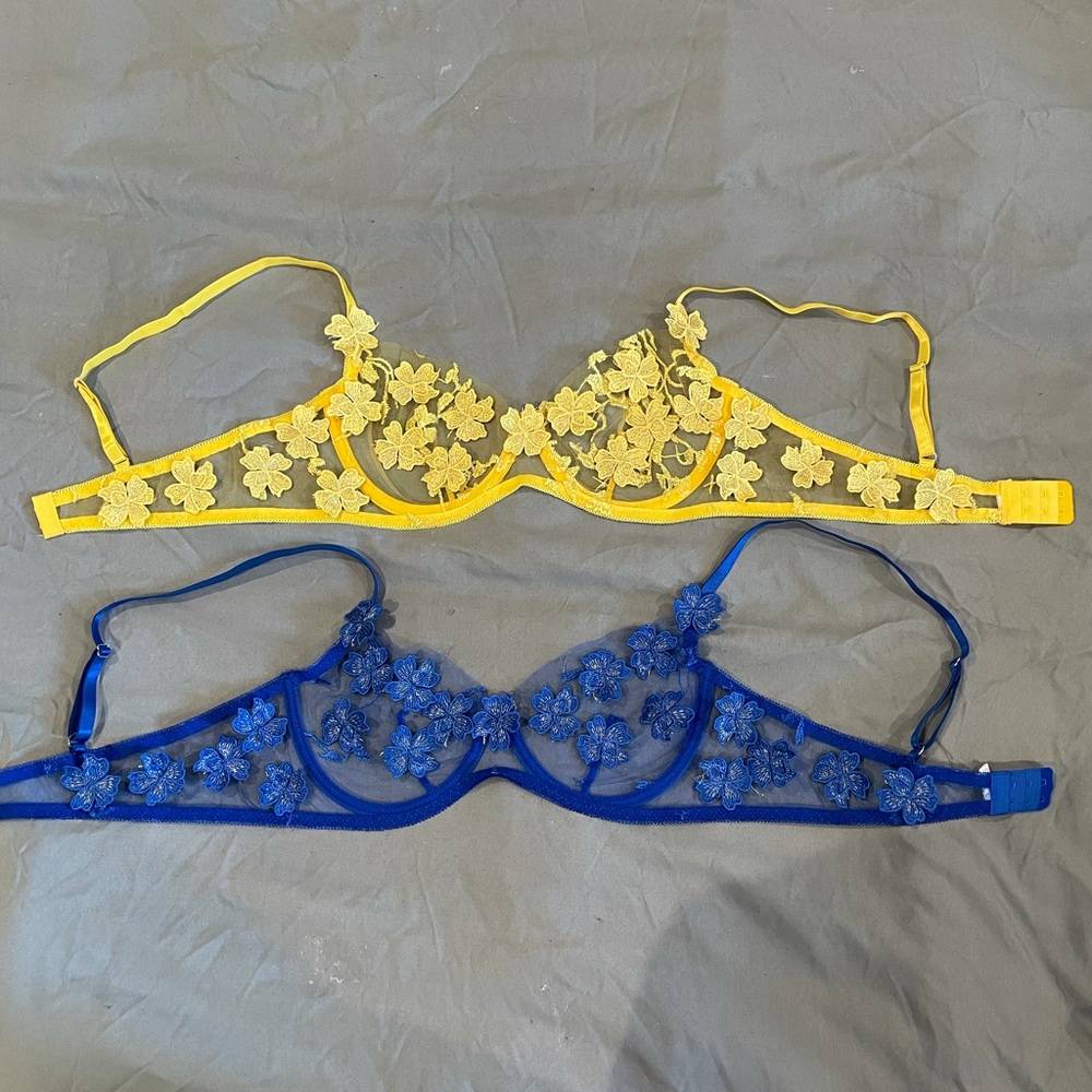 BUNDLE 2 pack- Appliqué lace bras - Picture 3 of 6